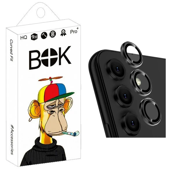 محافظ لنز دوربین رینگی بوک مدل Transparent Ring مناسب برای گوشی موبایل سامسونگ Galaxy A24 / A54