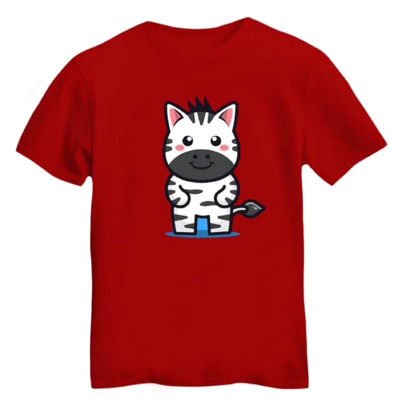 تی شرت آستین کوتاه زنانه مدل گورخر کد ۶