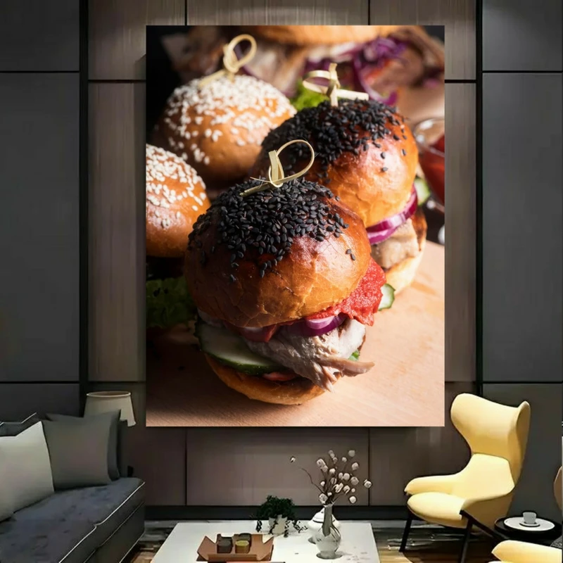 پوستر طرح برگر مدل خوشمزه کد BK23946