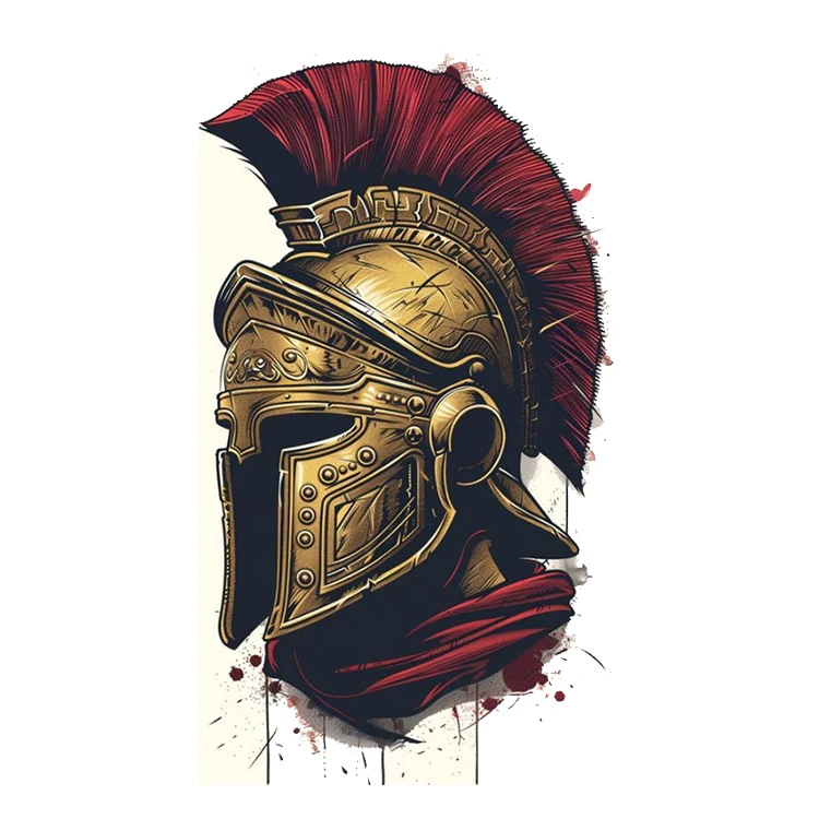 استیکر پارچه و لباس پاد آفرین مدل گلادیاتور کد 3991