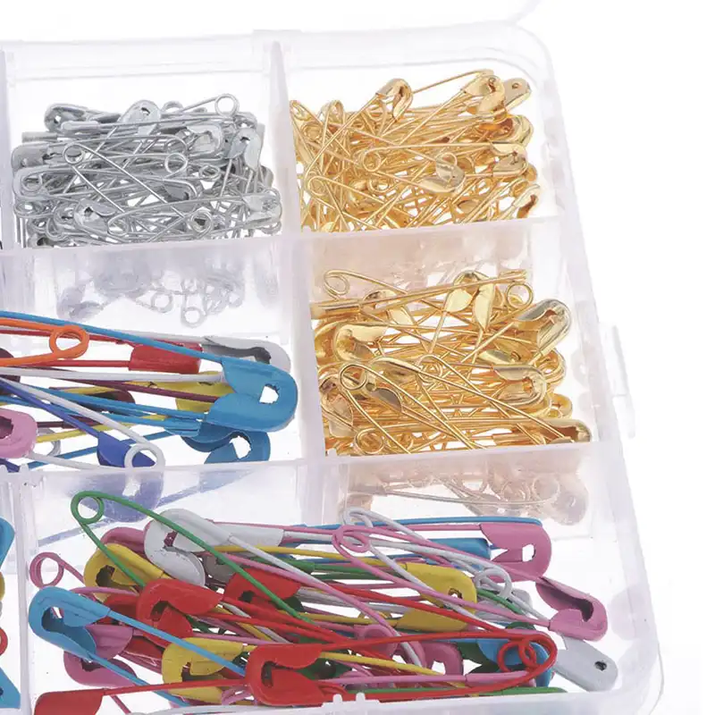 سنجاق قفلی طرح رنگی کد 8COL مجموعه 400 عددی