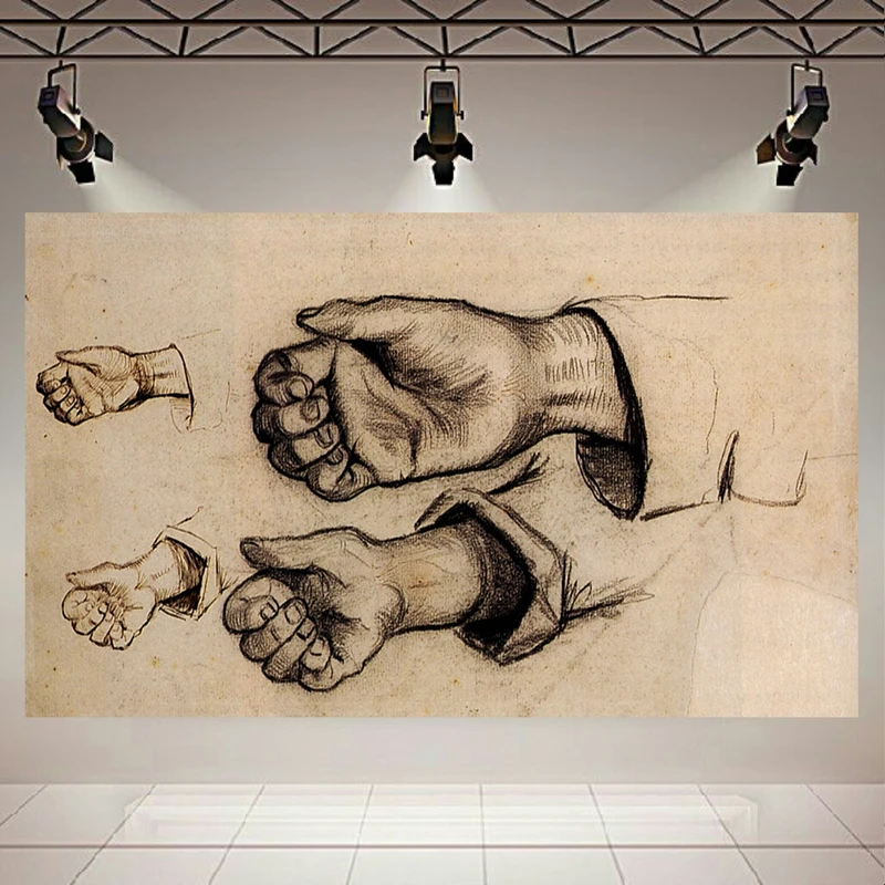 پوستر طرح نقاشی چهاردست اثر ونگوک کد AR2550