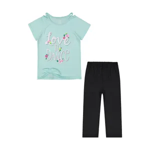 ست تی شرت و شلوار دخترانه سون پون مدل 1391761-53