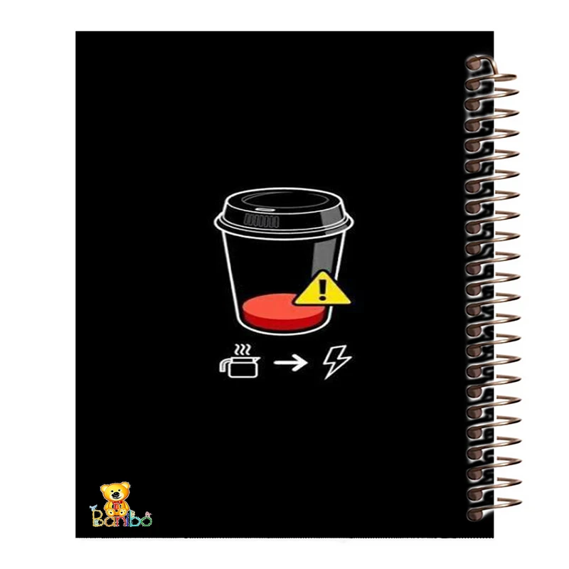 دفتر زبان 100 برگ سیمی بانیبو مدل coffee کد 3851