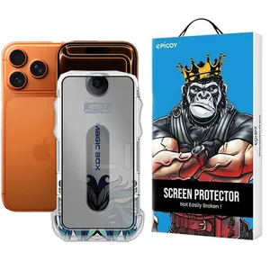  Epicoy Lion Privacy easy install Screen Protector For Apple iPhone 17 Pro / 17 /16 Pro With Install Kit