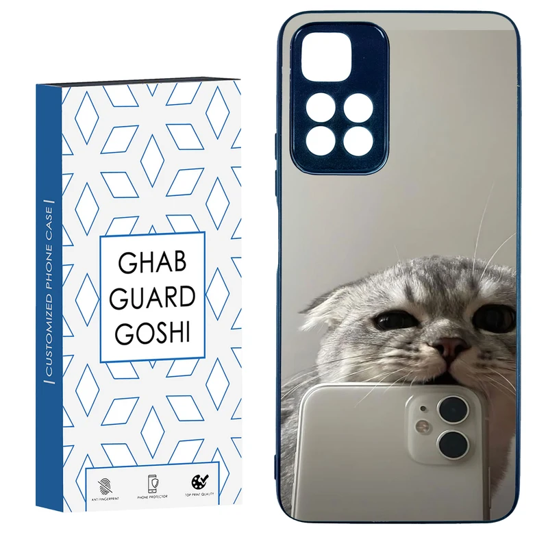 کاور قاب گارد گوشی طرح گربه سلفی کد TPU-206 مناسب برای گوشی موبایل شیائومی Redmi Note 11 Pro Plus 5G