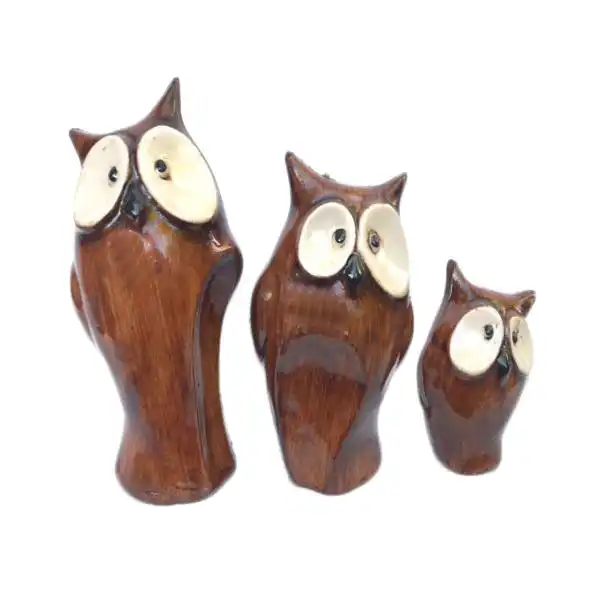 مجسمه مدل جغد مجموعه 3 عددی