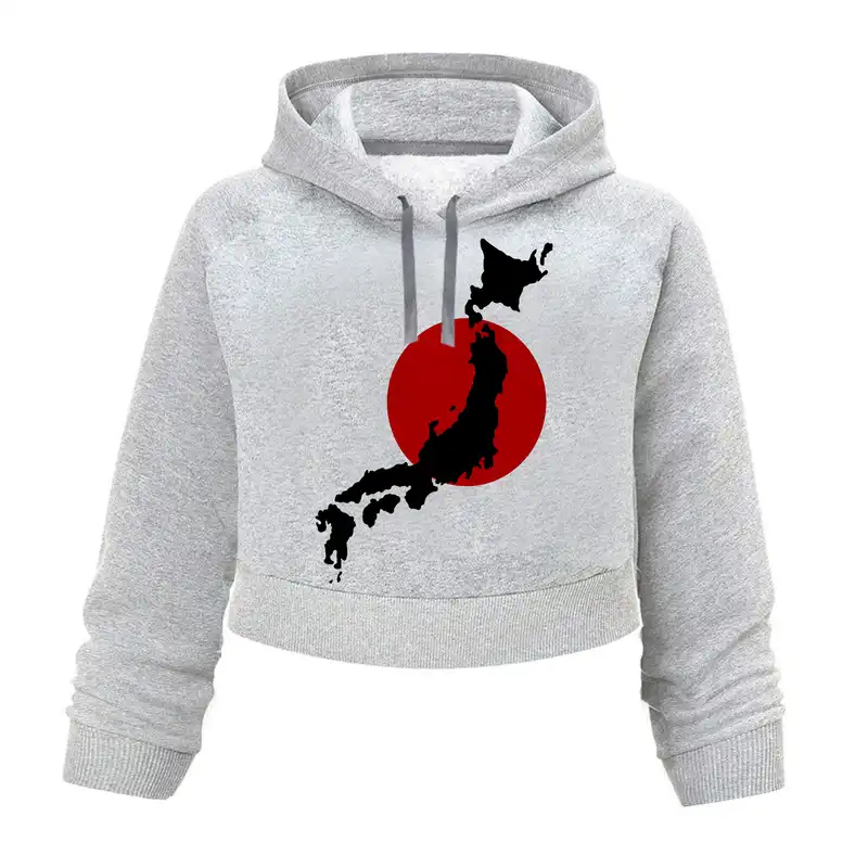 هودی کراپ زنانه مدل JAPAN کد K113 T