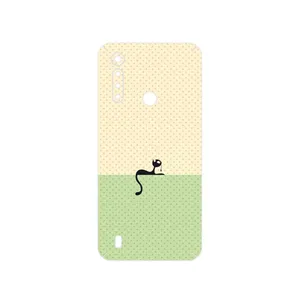 MAHOOT Minimal Internet Cat Icon Cover Sticker for Motorola Moto G8 Power Lite