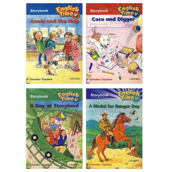 
 کتاب English Time 1_2_3_4 Storybook اثر جمعی از نویسندگان انتشارات ابداع 4 جلدی
 