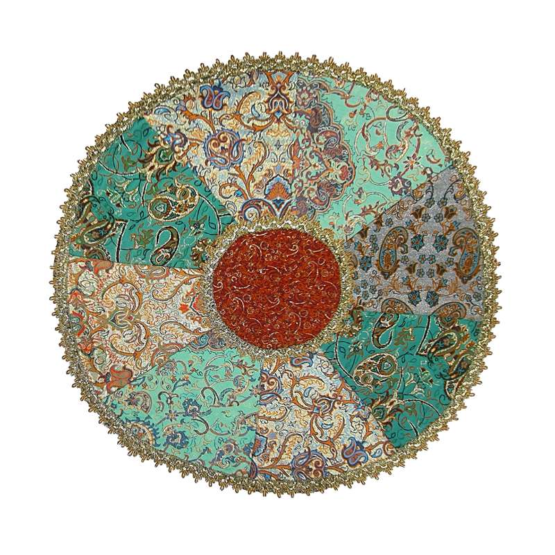 رومیزی ترمه مدل چهل تکه سالار کد F165