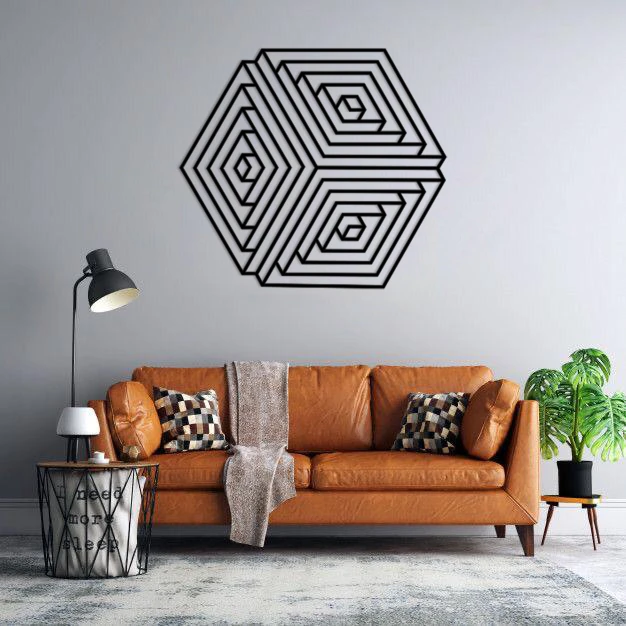 استیکر دیواری طرح خطای دید کد 03