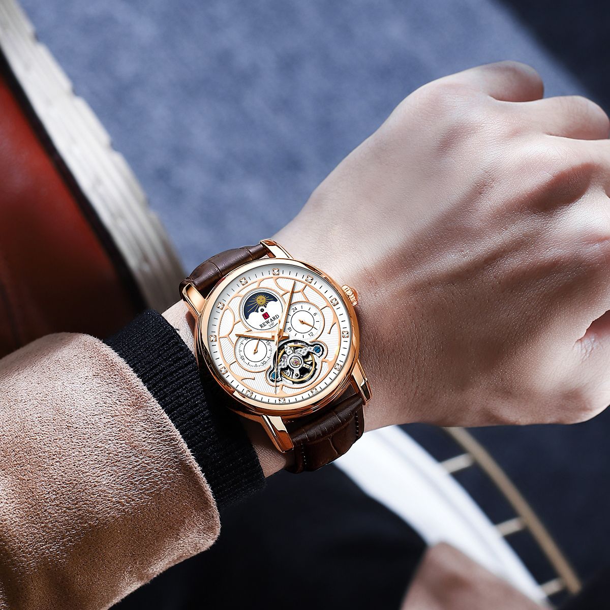 ساعت مچی عقربهای مردانه ریوارد مدل 33005M - - 6