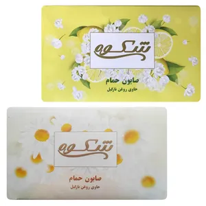 صابون شستشو شکوه مدل روغن نارگیل وزن 125 گرم مجموعه 2 عددی