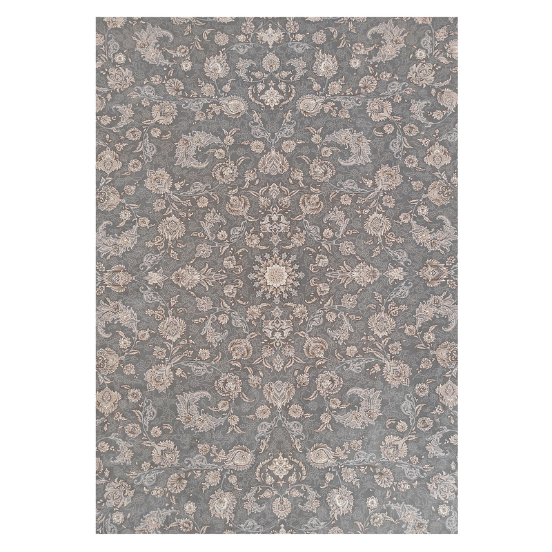 فرش ماشینی 1200 شانه فرش توس مشهد زمینه فیلی حاشیه طوسی مدل 1225