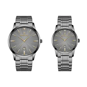 ست ساعت مچی عقربه‌ای کوارتز زنانه و مردانه رومانل مدل RM402002M-N