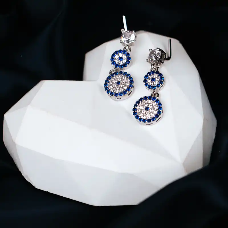 گوشواره نقره زنانه جی تی ای مدل جی نایس 34