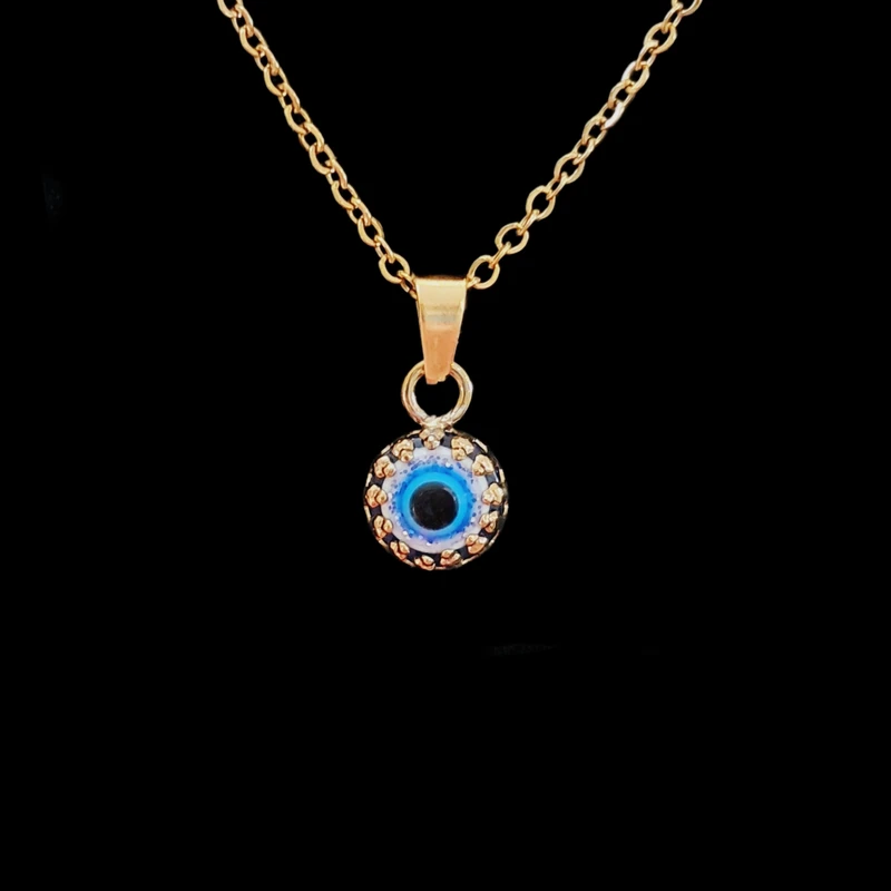 گردنبند دخترانه مدل چشم نظر مینیاتوری کد Art77