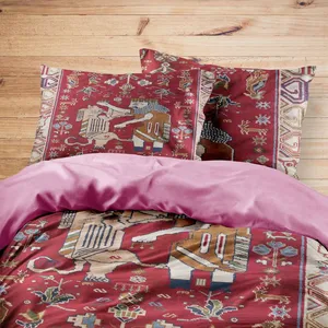 سرویس روتختی مدوپد طرح فرش شیراز مدل C-Shiraz32 یک نفره 4 تکه