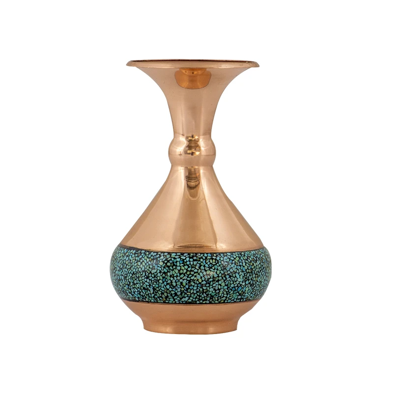 گلدان فیروزه کوبی کد 4056