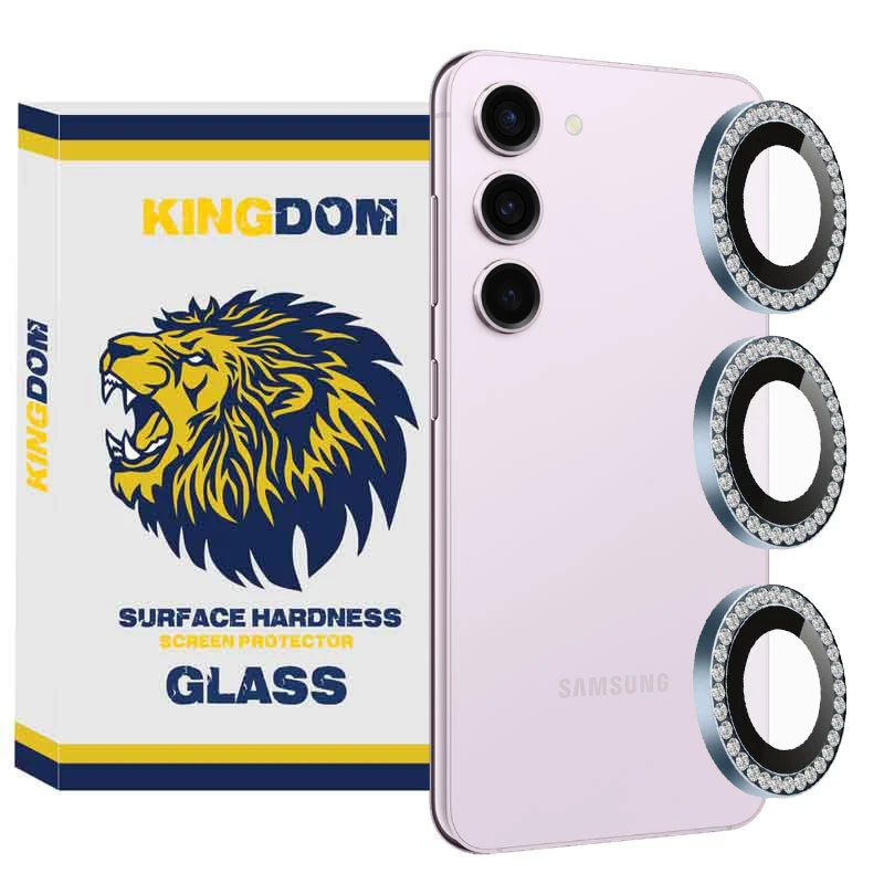محافظ لنز دوربین کینگدام مدل Diamond protector مناسب برای گوشی موبایل سامسونگ Galaxy S23 FE