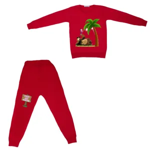 ست سویشرت و شلوار دخترانه مدل ماشا و خرس