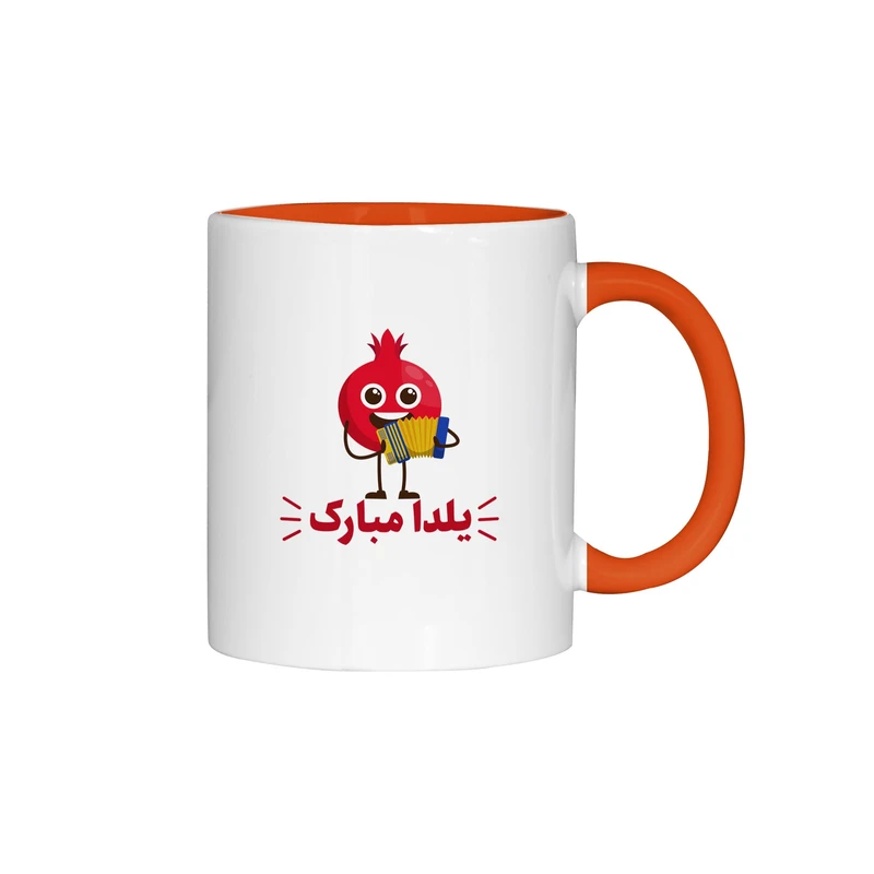 ماگ ژالینو طرح شب یلدا مبارک کد 001