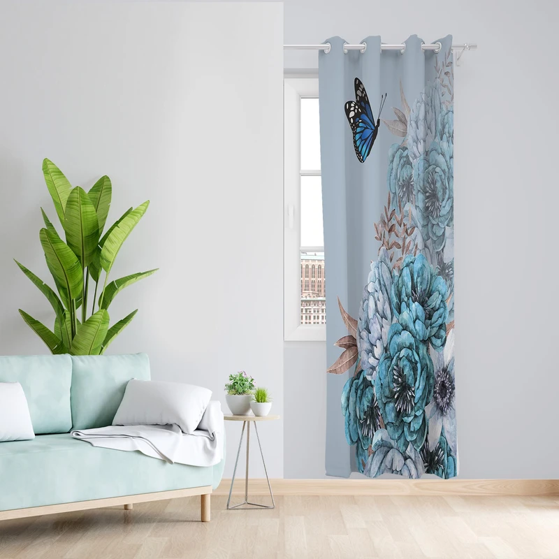 پرده مدل مخمل پانچی کد 1243سایز 140x200 سانتی متر