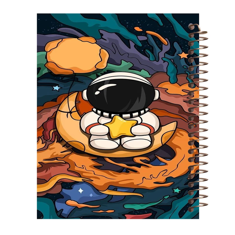 دفترچه یادداشت 60 برگ طرح فضانورد کد N129