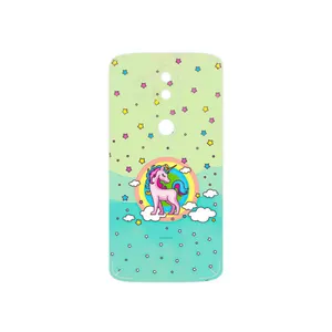 MAHOOT Rainbow unicorn adventure Cover Sticker for Motorola Moto X Force