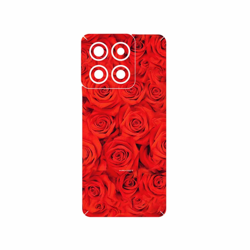 برچسب پوششی ماهوت مدل Red_Flower مناسب برای گوشی موبایل موتورولا Edge 60 Pro