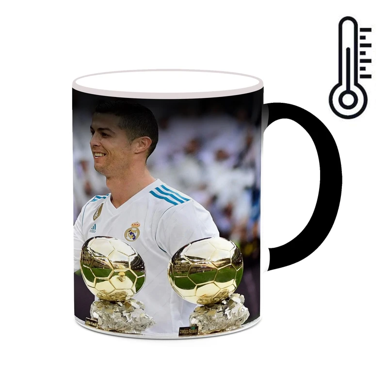 ماگ حرارتی کاکتی طرح Ronaldo رونالدو مدل mgh43142