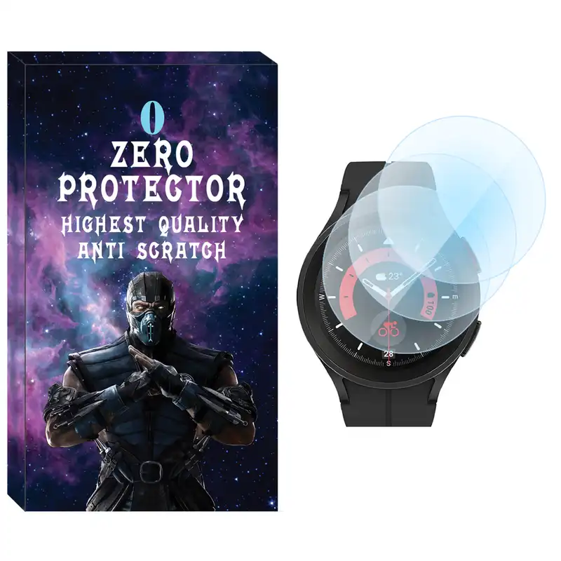 محافظ صفحه نمایش نانو زیرو مدل NZO مناسب برای ساعت هوشمند سامسونگ Galaxy Watch 5 Pro بسته سه عددی