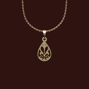 گردنبند طلا 18 عیار زنانه مدوپد مدل هندسی کد W2-1-1140