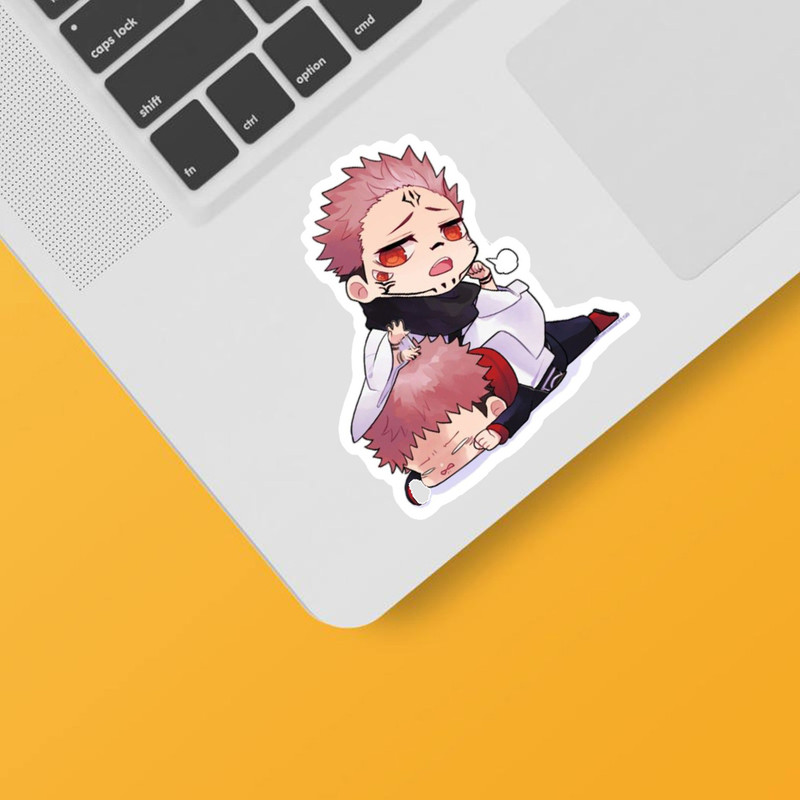 استیکر لپ تاپ و موبایل گوفی طرح انیمه جوجوتسو مدل JJK Cute1 مجموعه 4 عددی