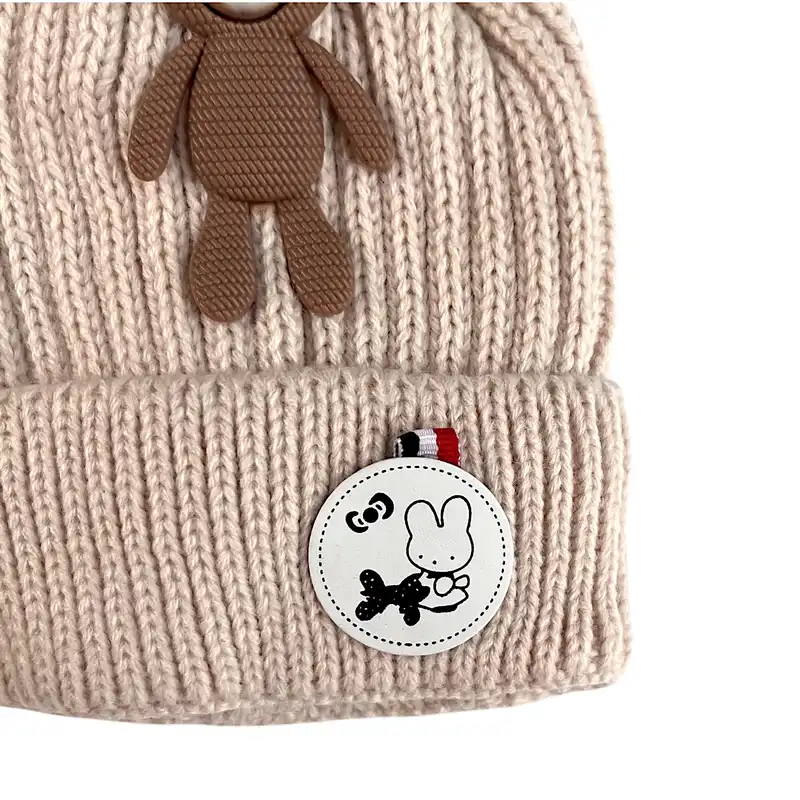 کلاه بافتنی بچگانه مدل پاپیون RO_208