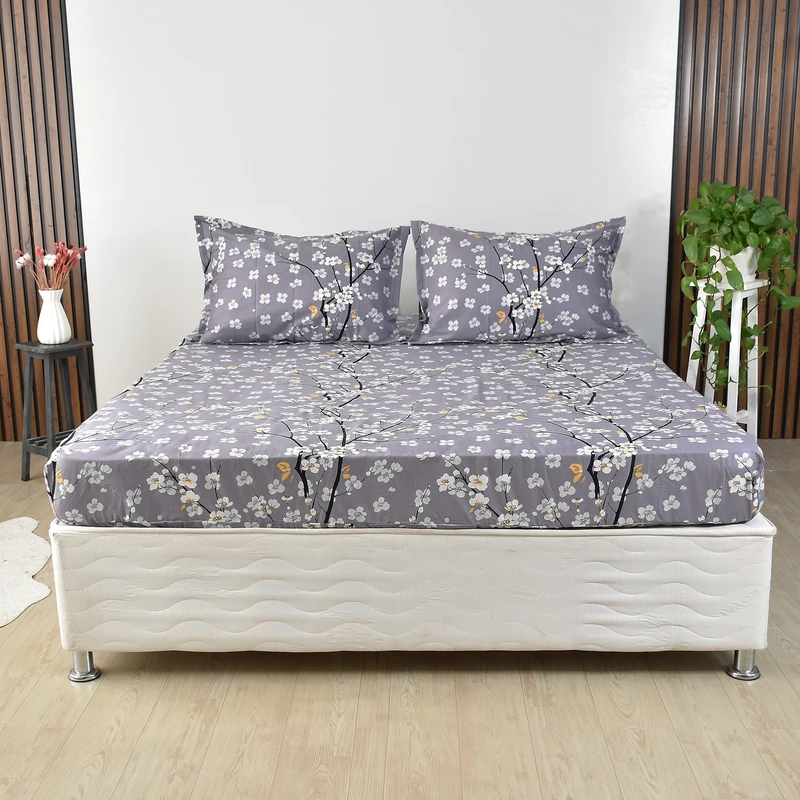 سرویس ملحفه بومرنگ مدل Shokofe-160 دونفره 3 تکه