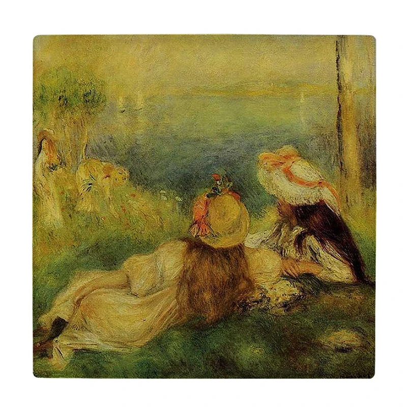 زیر لیوانی  طرح نقاشی دو بانو کد    6085095_5060