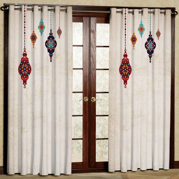 پرده مدل مخمل پانچی کد 5830 سایز 280x140 سانتی متر