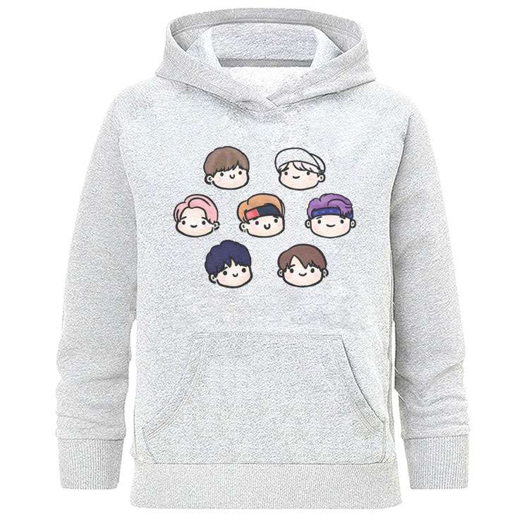 هودی زنانه طرح بی تی اس مدل H618