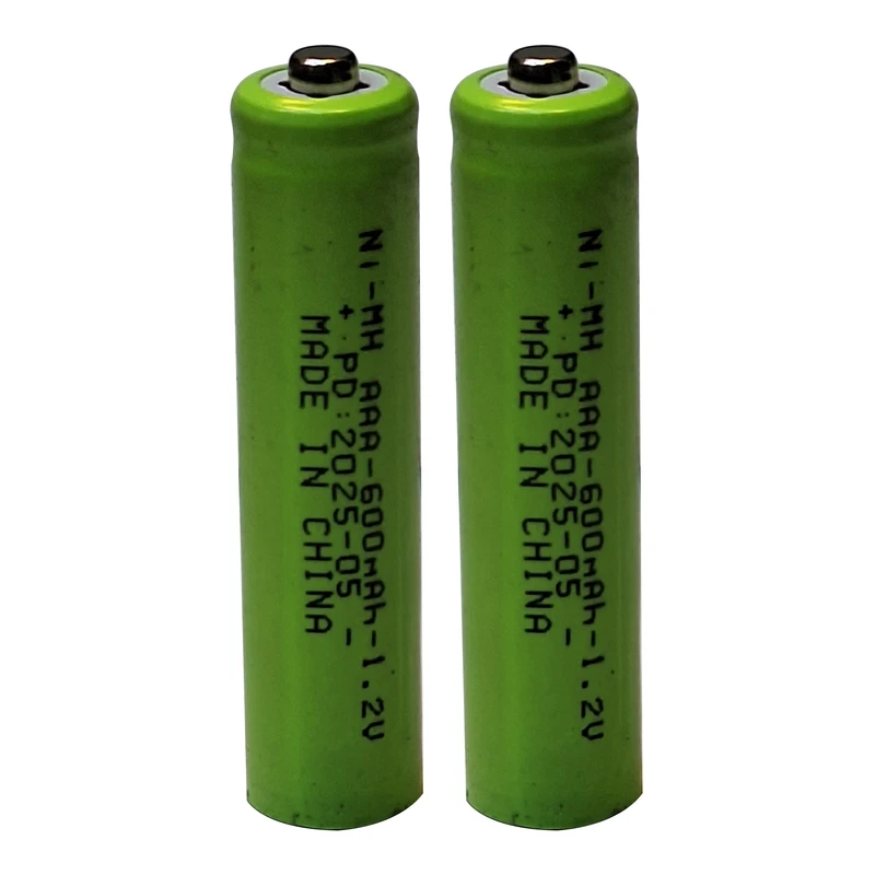 باتری نیم قلمی قابل شارژ آر اس سی مدل RSC-AAA-600 ظرفیت 600 میلی آمپر ساعت بسته ۲ عددی