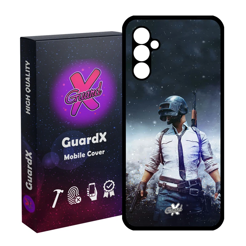 کاور گارد ایکس طرح Pubg مدل Glass10039 مناسب برای گوشی موبایل سامسونگ Galaxy A24/A24 4G/M34 5G