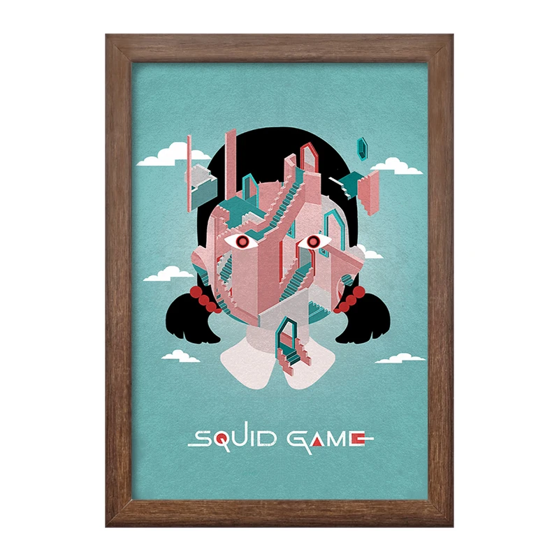 تابلو خندالو طرح بازی مرکب (Squid Game) کد F10142
