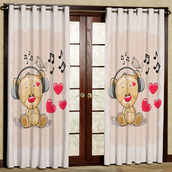 پرده مدل مخمل پانچی کد 7389 سایز 280x140 سانتی متر