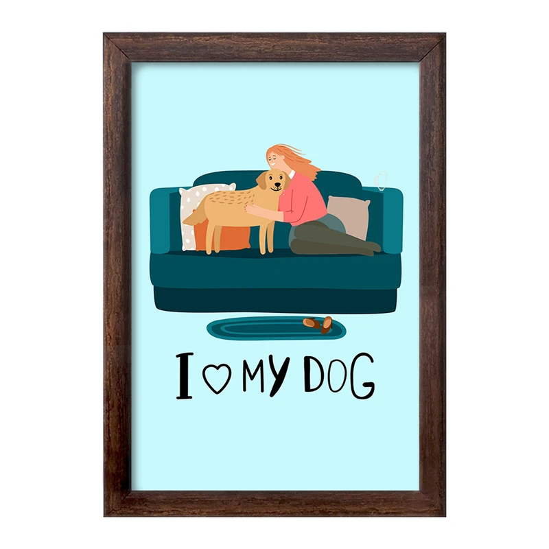 تابلو خندالو طرح حمایت از حیوانات کد 27385