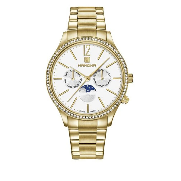 ساعت مچی عقربه ای زنانه هانوا مدل 16-7068.02.001