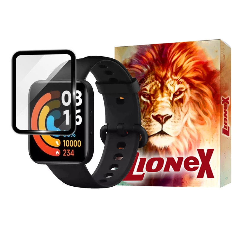 محافظ صفحه نمایش لایونکس مدل PMMAWL مناسب برای ساعت هوشمند شیائومی Redmi Watch 2 