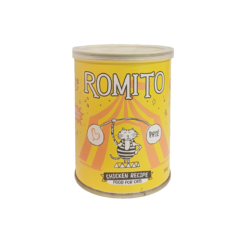 کنسرو غذای گربه رومیتو مدل مرغ وزن 380 گرم