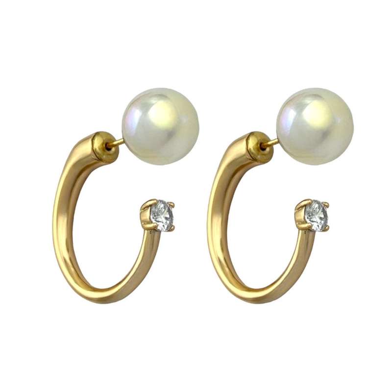 گوشواره زنانه ژوپینگ مدل مروارید کد E4834