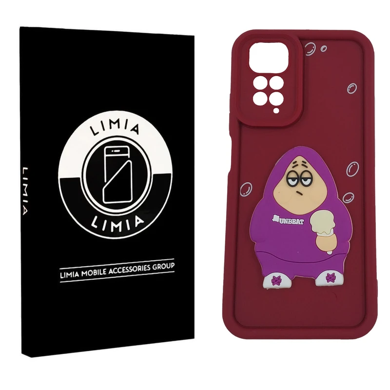 کاور لیمیا مدل سولید لنزدار طرح عروسکی برجسته مناسب برای گوشی موبایل شیائومی Redmi Note 11S/Note 11 4G